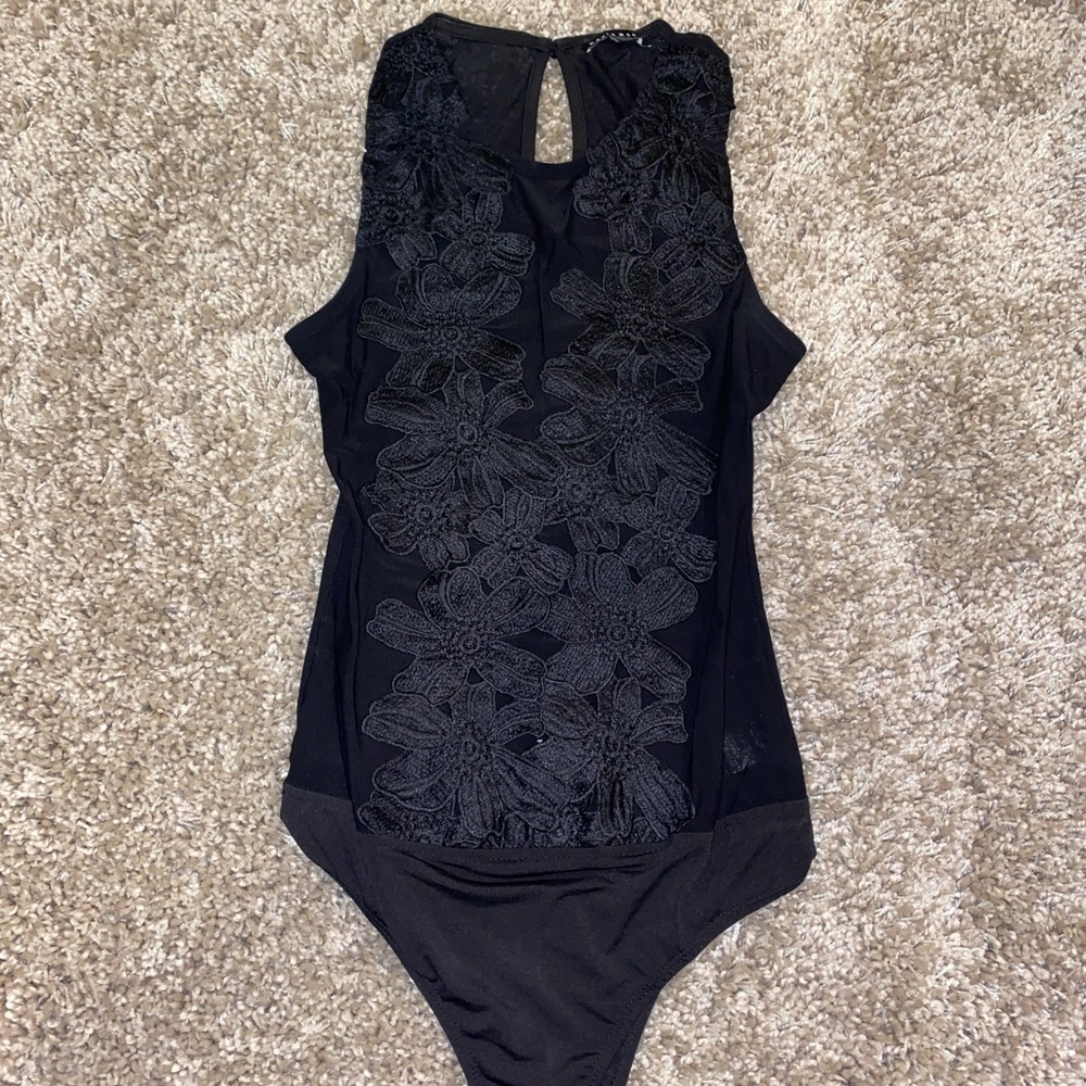 Black lace Bodysuit size medium